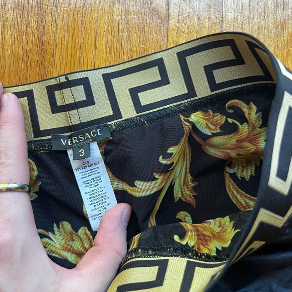 Men’s Versace bathing suit. Size 3. Black - Picture 2 of 2